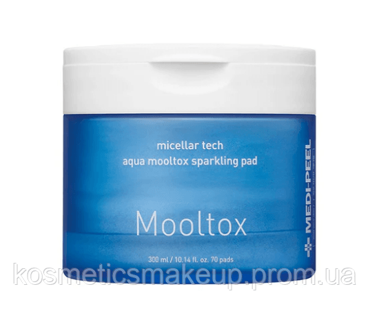 Пілінг педи для зволоження та очищення шкіри Medi Peel Aqua Mooltox Mooltox Sparkling Pad 70 шт