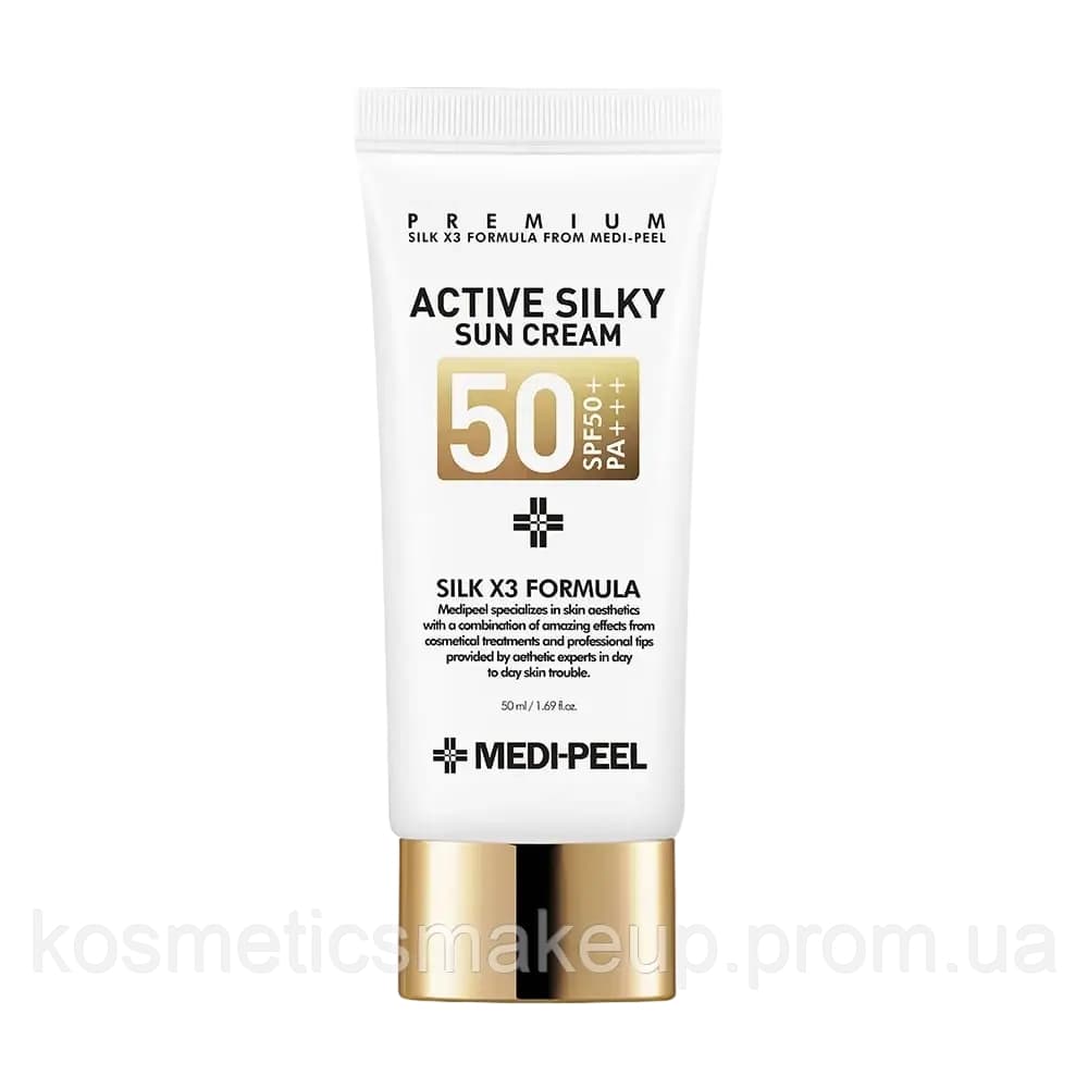 Сонцезахисний крем Medi-Peel Active Silky Sun Cream SPF 50+ PA+++